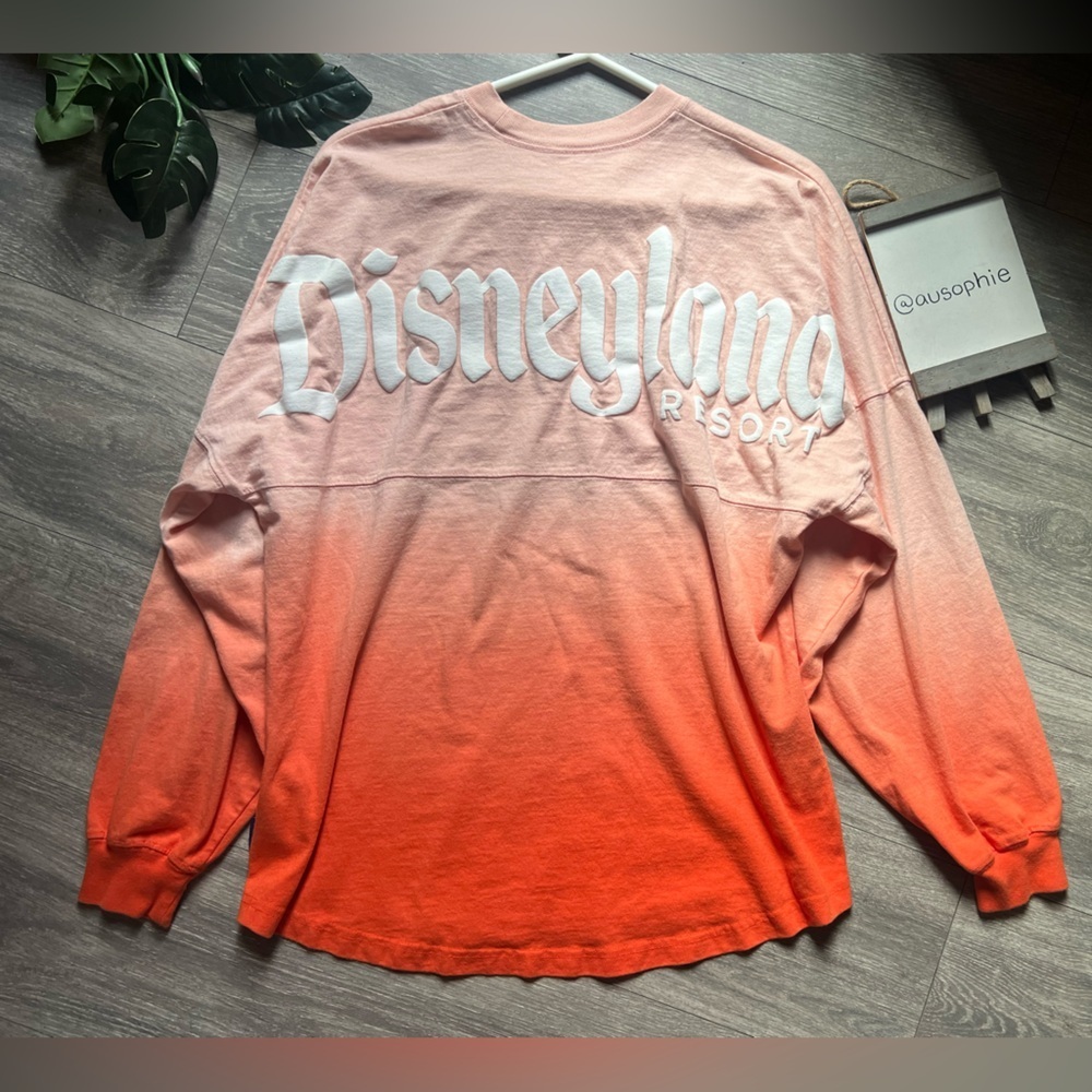 Disney Parks Unisex Orange Coral Ombre Spirit Jersey Disneyland Resort. Size M - Picture 6 of 11